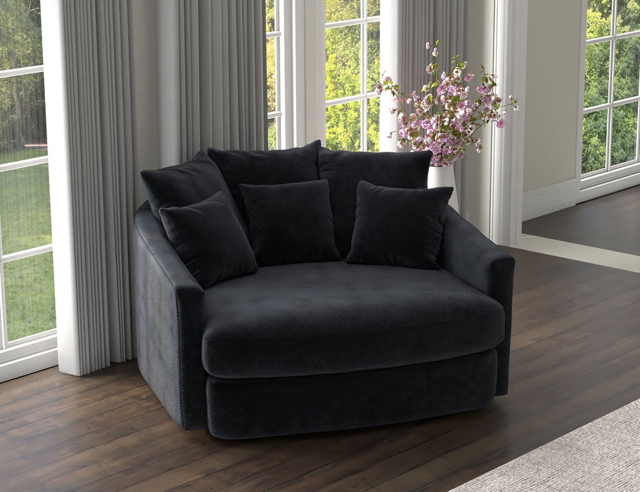 Matty - Round Accent Cuddle Chaise