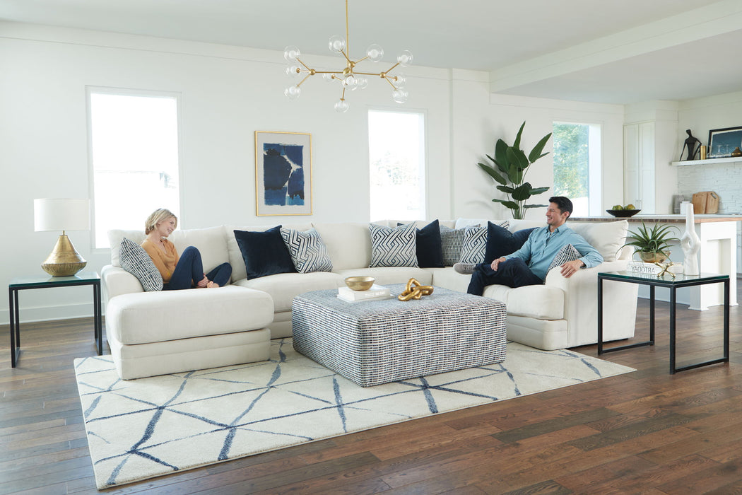 Polaris - Sectional With Comfort Coil Seating, 9 Included Accent Pillows And Included Cocktail Ottoman