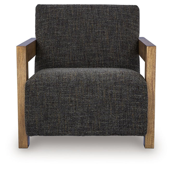 Dorney - Accent Chair - Charcoal / Brown