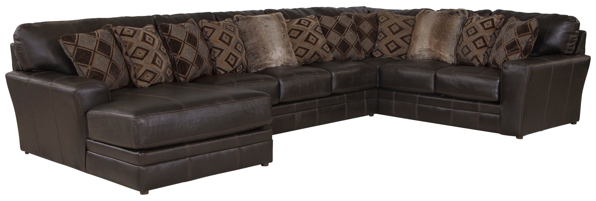 Denali - Italian Leather Match Sectional