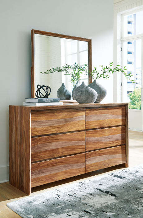 Dressonni - Brown - Dresser And Mirror