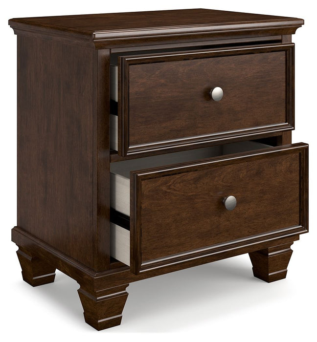 Danabrin - Brown - Two Drawer Nightstand