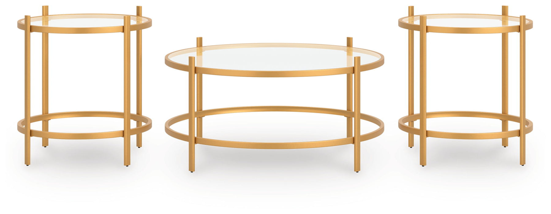 Pearlox - Occasional Table Set (Set of 3) - Gold