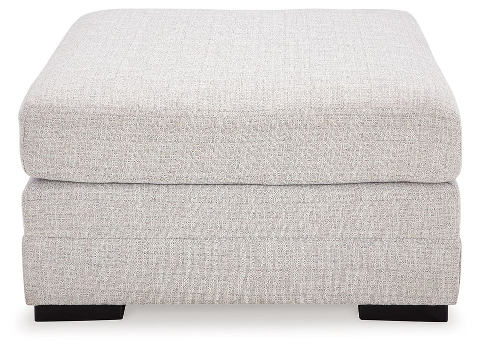 Koralynn - Oversized Accent Ottoman - Stone