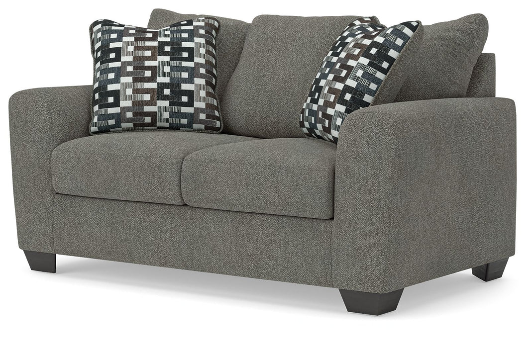 Triston-Peaks - Loveseat - Suede