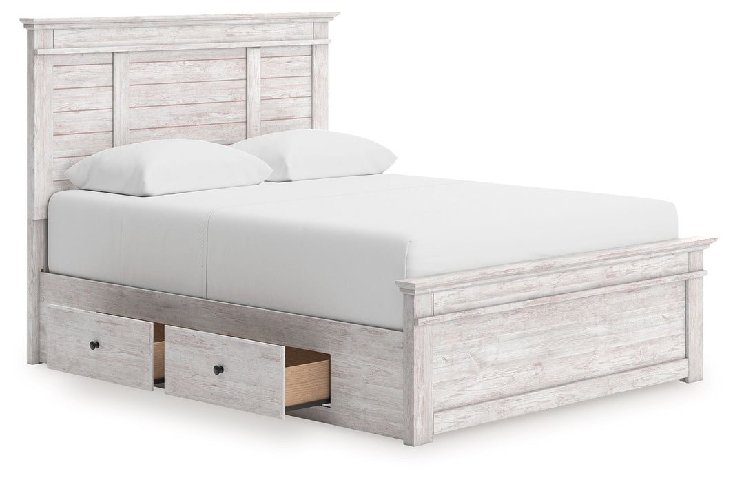 Makidern - Panel Storage Bed