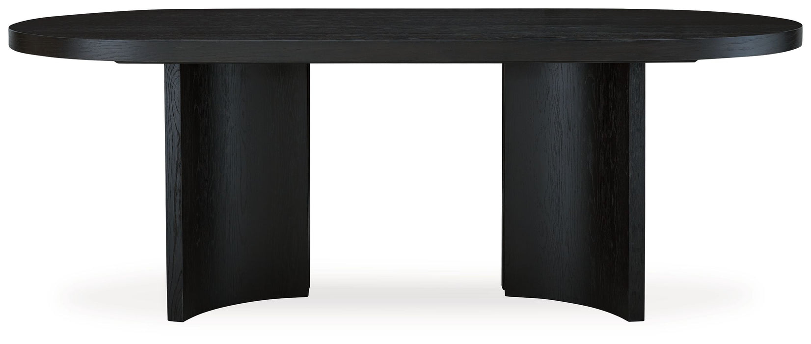 Rowanbeck - Black - Oval Dining Room Table