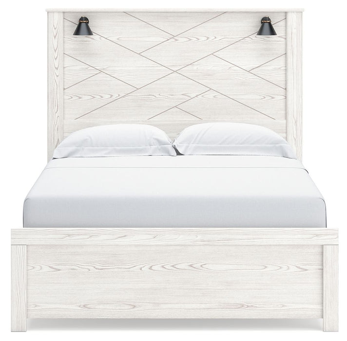 Gerridan - Panel Bed With Sconces
