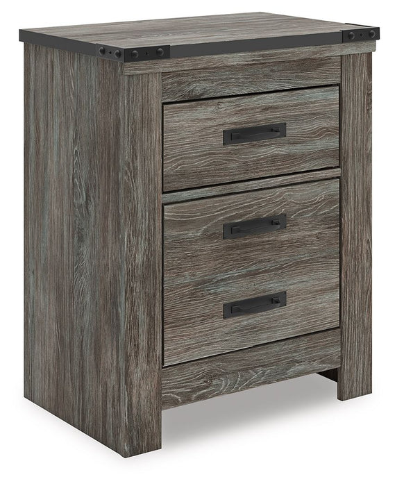 Frandern - Two Drawer Night Stand - Gray