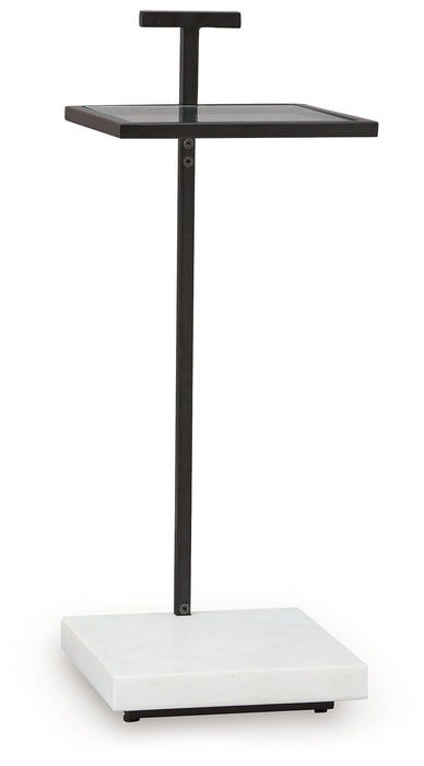 Mannill - Accent Table - Black / White