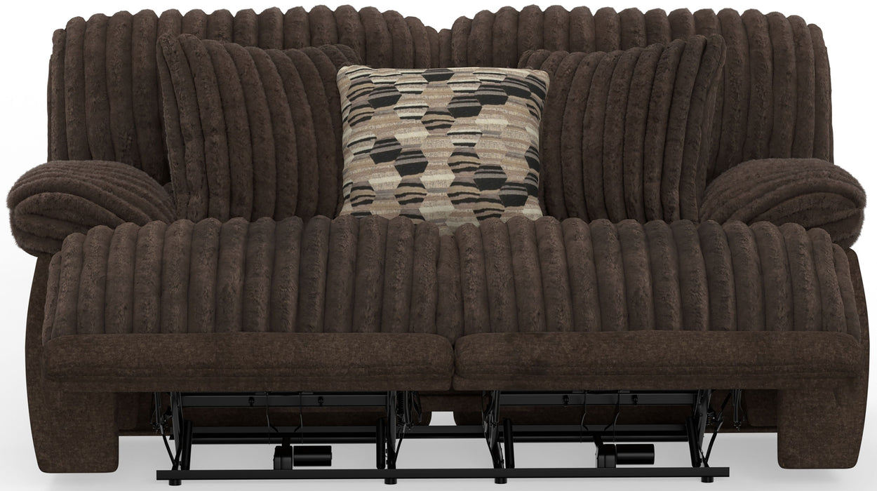 Hollifield - Power Reclining Loveseat - Chocolate