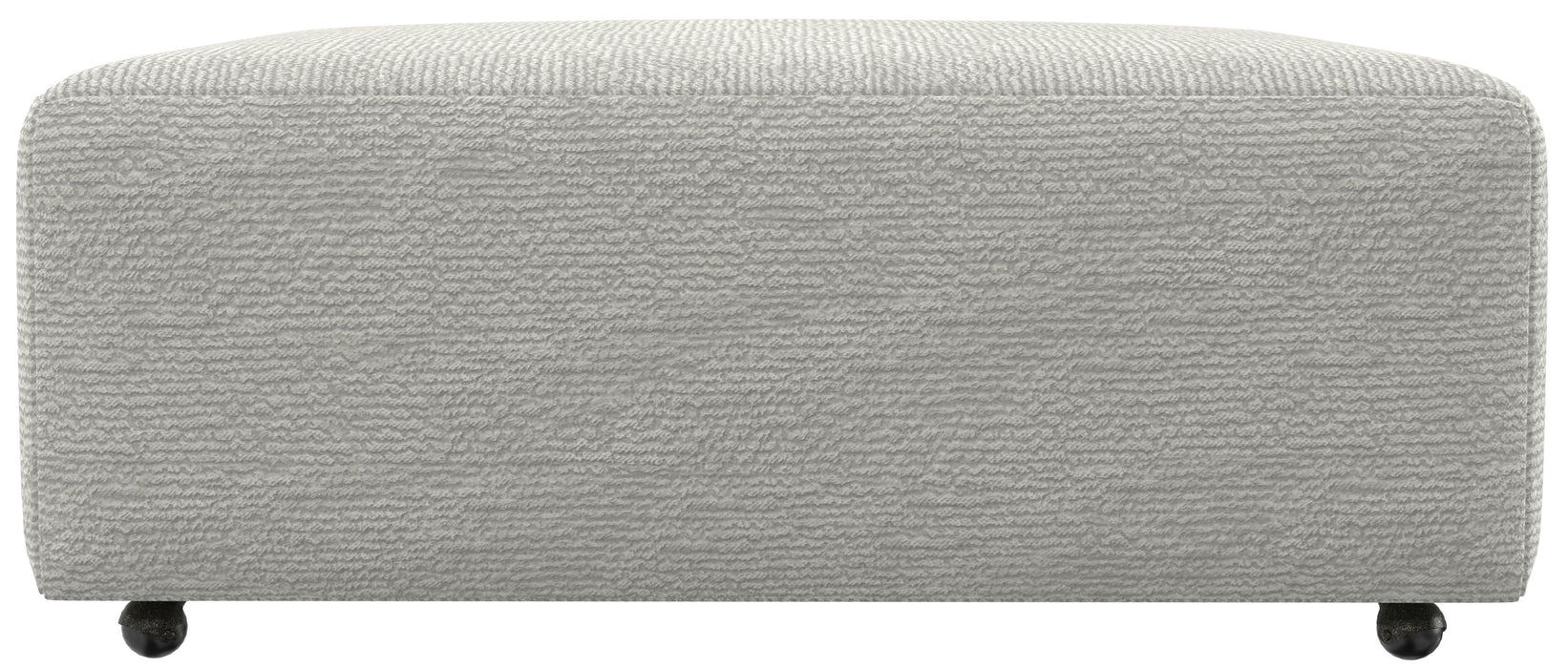 Majesty - Castered Cocktail Ottoman - White