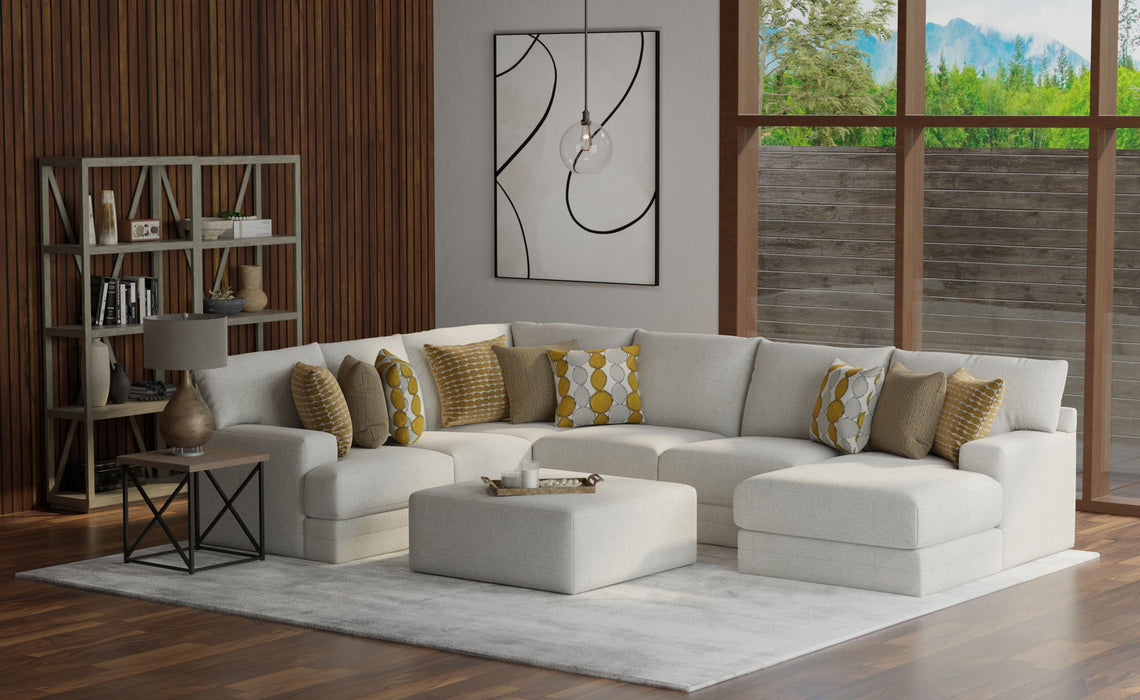 Tori - Sectional With Comfort Coil Seating, Cocktail Ottoman And Accent Pillows Included