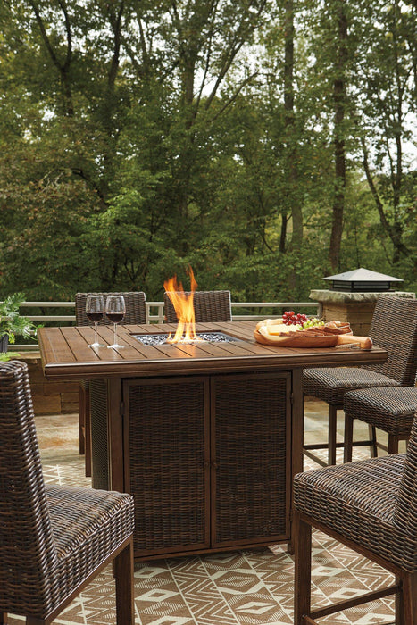 Paradise Trail Outdoor Bar Table Set