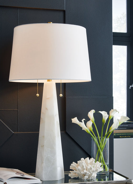 Laurellen - White - Alabaster Table Lamp