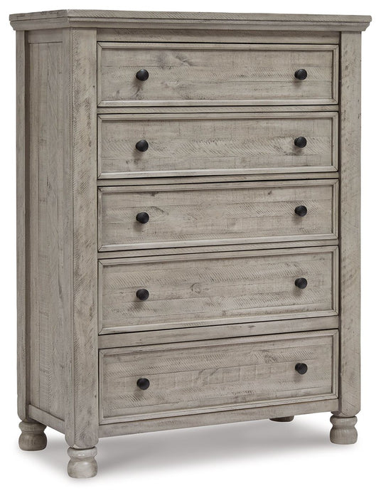 Harrastone - Gray - Five Drawer Chest