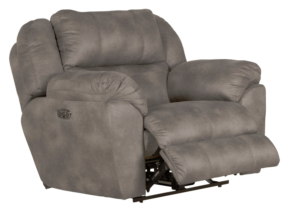 Ferrington - Power Lay Flat Recliner with Power Adjustable Headrest & Lumbar