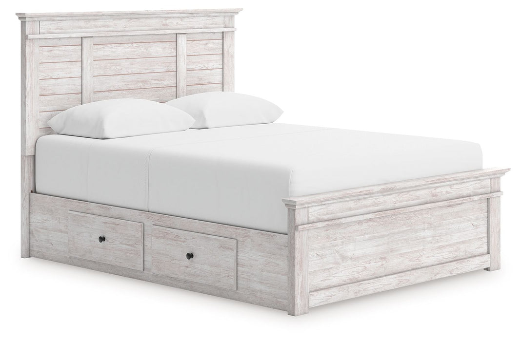 Makidern - Panel Storage Bed