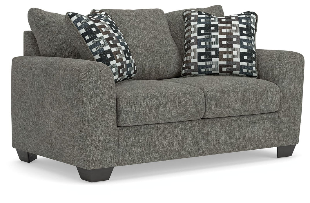 Triston-Peaks - Loveseat - Suede