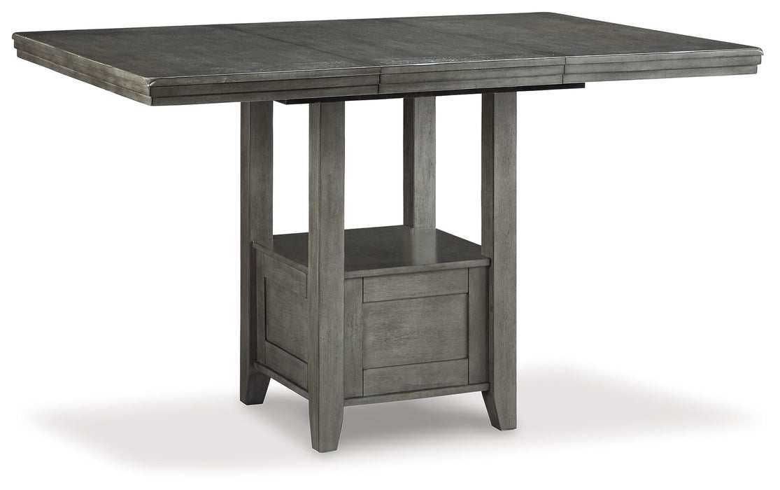 Hallanden - Rectangular Dining Room Counter Extension Table - Gray