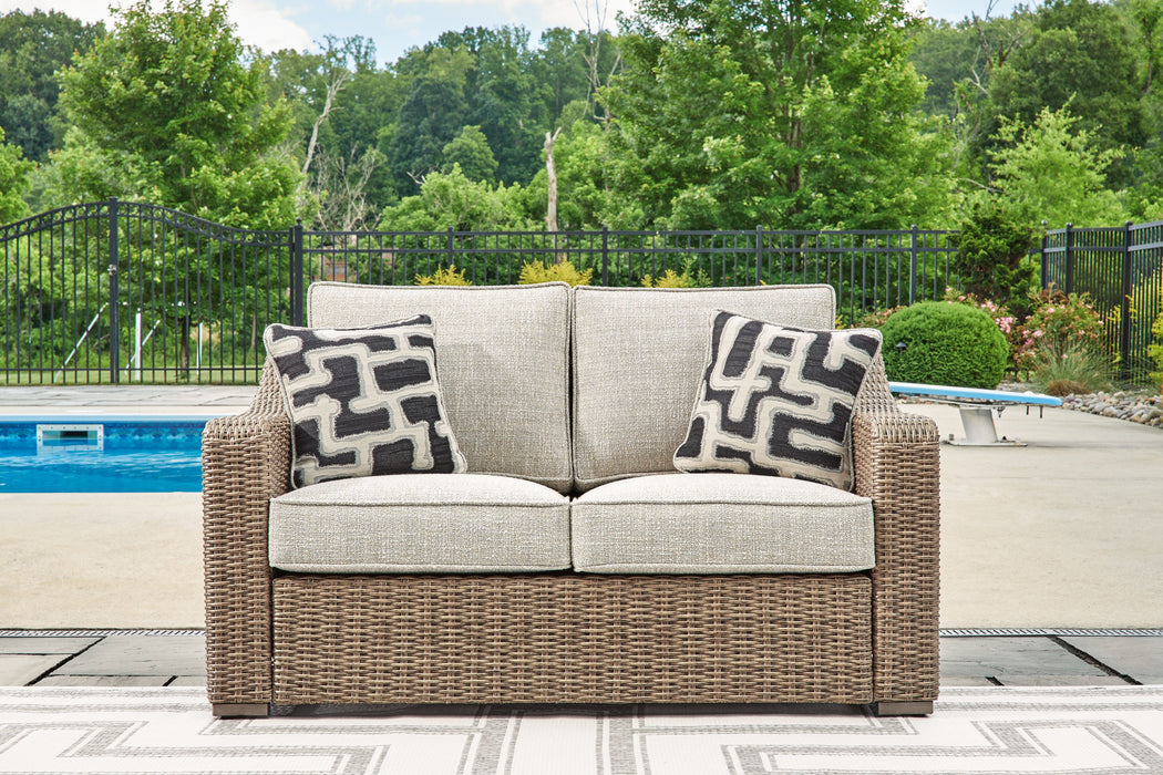 Beachcroft - Beige - Loveseat With Cushion