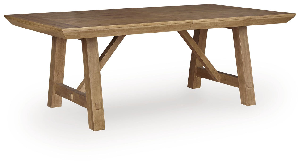 Ridgester - Rectangular Dining Room Extension Table - Light Brown