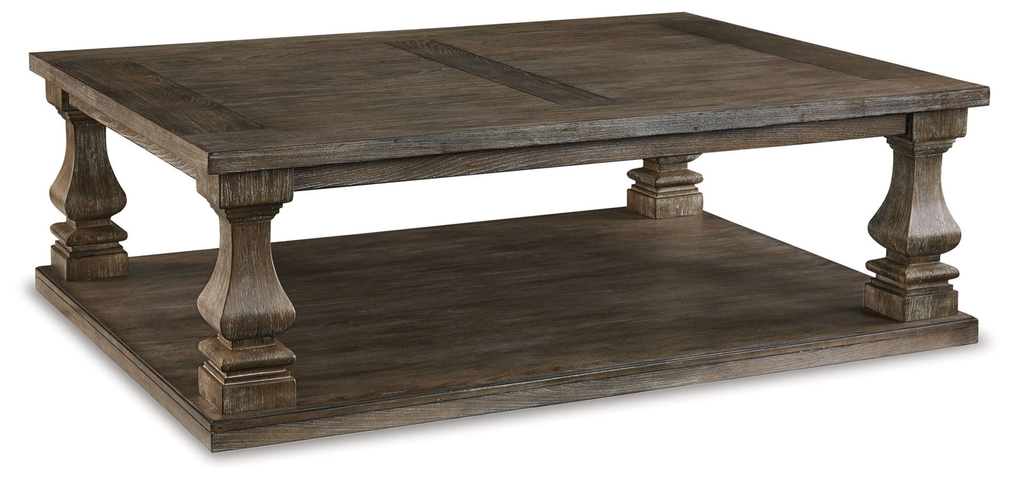 Johnelle - Rectangular Cocktail Table - Gray