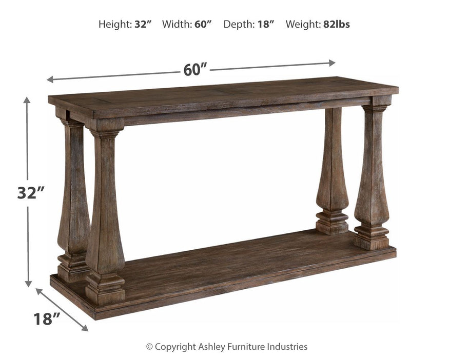 Johnelle - Gray - Sofa Table