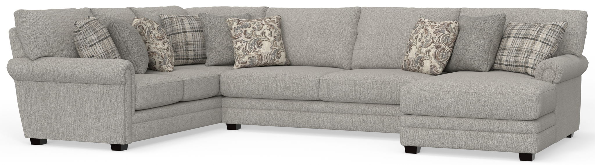 Livingston - Sectional With Comfort Coil Seating And Accent Pillows Included