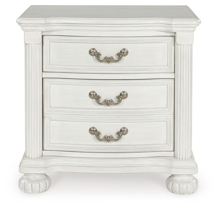 Montelaine - Three Drawer Night Stand - Antique White