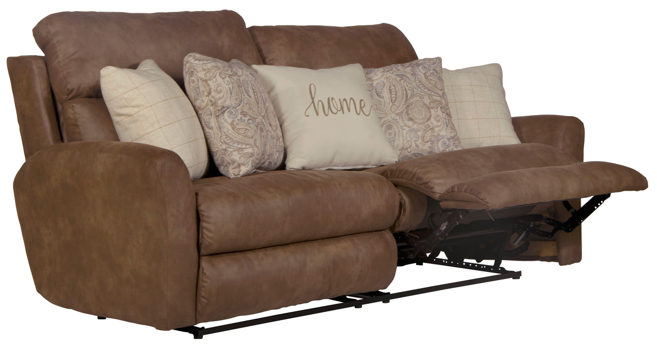 Justine - Lay Flat Reclining Sofa - Burlap