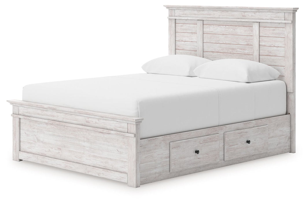Makidern - Panel Storage Bed