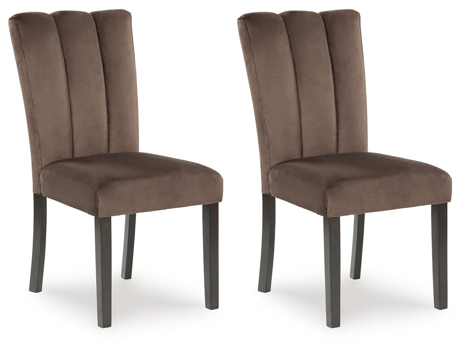 Jeshina - Dining Upholstered Side Chair (Set of 2) - Mocha
