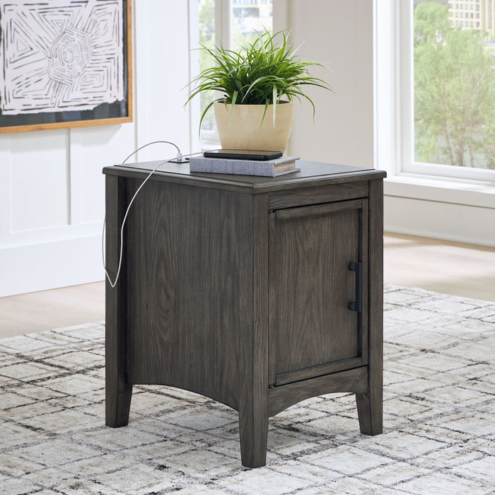 Montillan - Grayish Brown - Chair Side End Table